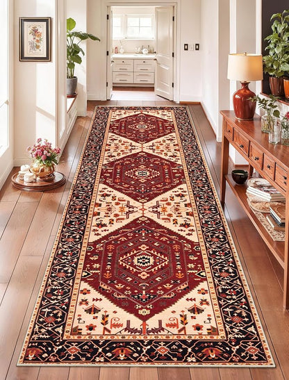 SERISSA 2'6"x8' Washable Non Slip Boho Runner Rug by SERISSAHomeDecorCollection