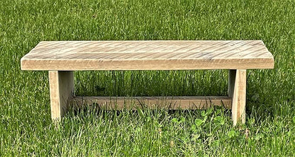 Classic Amish Reclaimed Wood Step Sitting Stool Footstool Deck Patio Door - Image 4