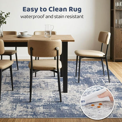LOONGRUG 7x10 Area Rug Washable Large Neutral Modern Living Room Rugs | - Image 6