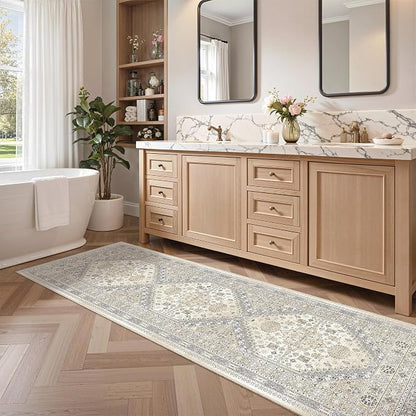 2'6 x 8' Runner Rug Non Slip, Washable Kitchen Rugs, Nursery Room, Soft Runner - Image 9