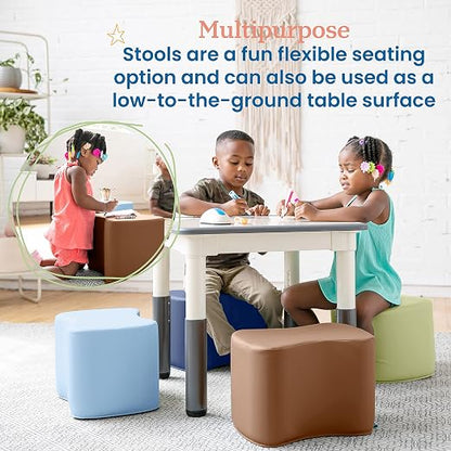 ECR4Kids SoftZone Toddler Modular Stool Seating Set, Classroom Furniture - Image 5