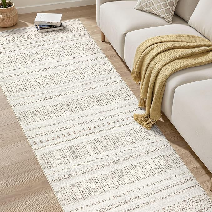 cotiled Hallway 3x8 Runner Rugs Washable Boho Moroccan Soft Rug | Non-Slip - Image 7
