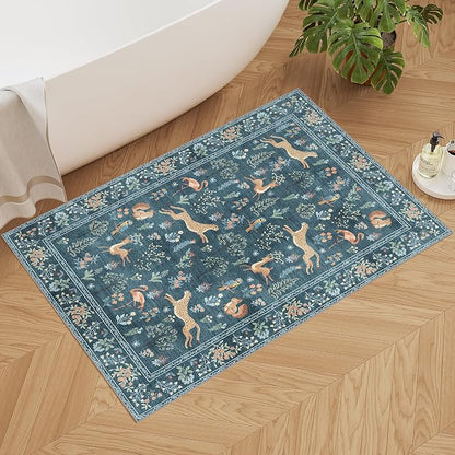 DUKINO 2x3 Entryway Rug, Washable Door Mat Animal Rug - Image 5