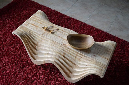 Pine Wood Living Room Coffee Table Organic Design Decor Furniture by Unknown