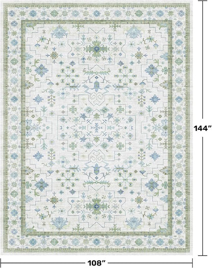 Green Area Rugs 9x12 Living Room - Image 2