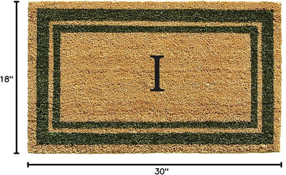 Calloway Mills 153041830I Sage Green Border 18" x 30" Monogram Doormat - Image 2