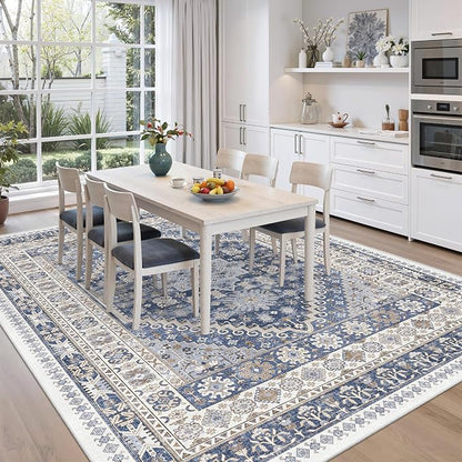 10x12 Area Rugs for Living Room, Large Washable Rug, Dining Room, Low Pile - Image 8