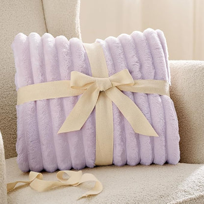 Bedsure Soft Throw Blanket for Couch Decor Gifts Lavender Fog 50"x60" | - Image 9