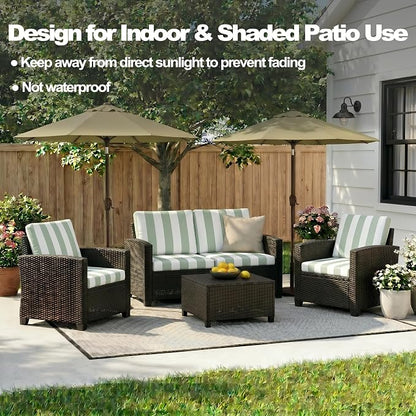 CALBODE 14 Pcs Outdoor Seat Cushion Covers - Image 5