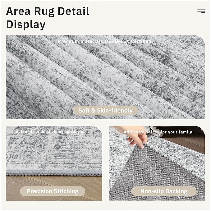 Soalmost Hallway Runner Rug 2'6"x10' Non-Slip Runners - Image 7