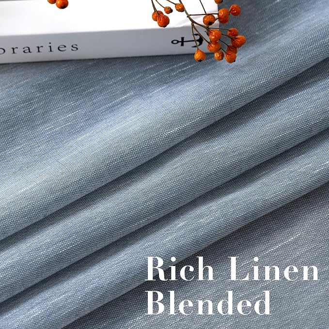 H.VERSAILTEX Linen Curtains Flax Linen Blended Curtain Panels - Image 4