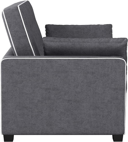Serta Ainsley 66.5" Convertible Sleeper Loveseat, Full Size, Dreamcoil Comfort - Image 14