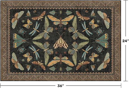 Small Black Entryway Rug - Image 2