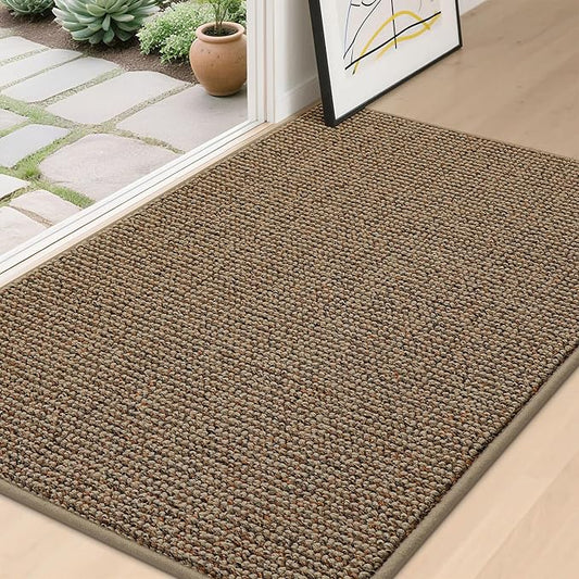 BEQHAUSE Dirt Trapper Door Mat 32" x 48", Non-Slip Washable Doormats, Low by BEQHAUSE