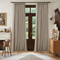 Dark Flax 108 Inch Pinch Pleat 100% Blackout Drapes 2 Panels Set | Greige by Twodrapes