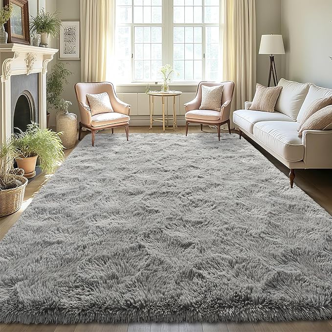 LOCHAS 8x10 Area Rugs Fluffy Living Room Carpets - Image 4