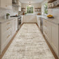 Soalmost Washable 4x10 Hallway Runner Rug Non-Slip Kitchen Entry Rugs Brown | by Soalmost