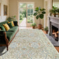 Vintage Beige Blue Living Room Rug, 6x9 Washable Area Rugs by Unknown