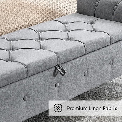 67 Inch Storage Bench for Bedroom, End of Bed Bench, King Size Benches - Image 8