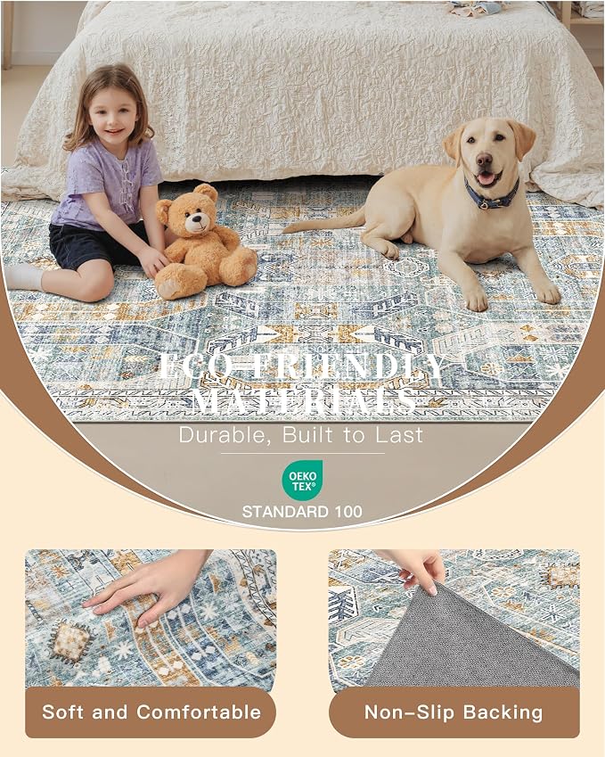 Madane Hallway Runner Rug 2x8 Washable Kitchen Rugs Non-Slip, Soft Ultra-Thin - Image 5