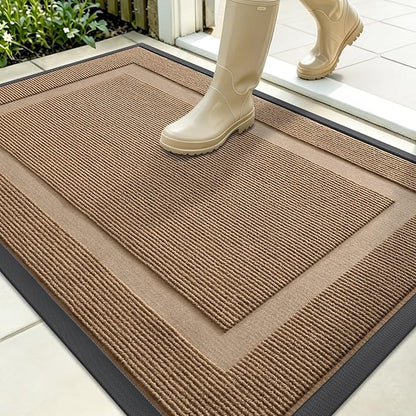 OLANLY Front Door Mat Outside 35x23, All-Season Heavy-Duty Rubber Doormat | by OLANLY