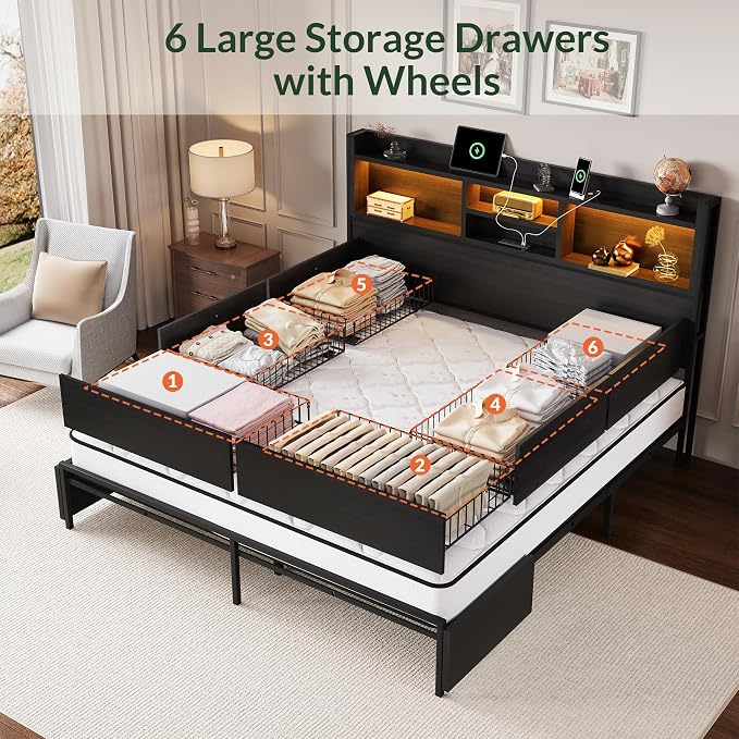 LARMACE Queen Size Bed Frame - Image 3