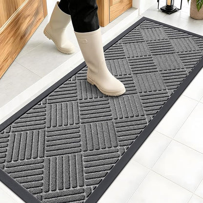 OLANLY Front Door Mat Outside Entrance 47x17, Waterproof Heavy-Duty Doormat | by OLANLY