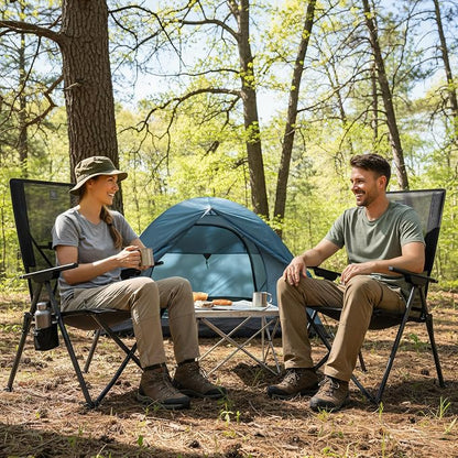 EVER ADVANCED Teslin Reclining Camping Chairs - Image 6
