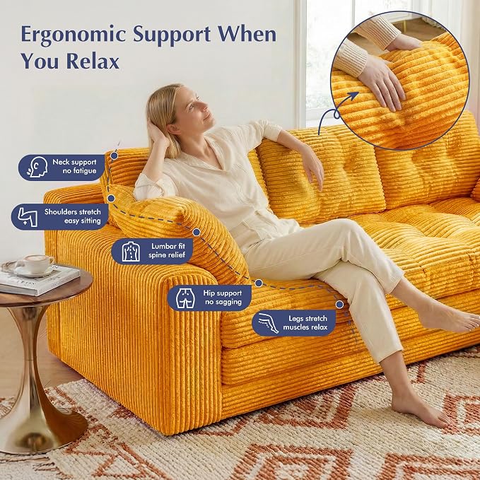 Homkdom 3 Seater Convertible Folding Sofa Bed, Pull Out Sleeper Sofa - Image 5