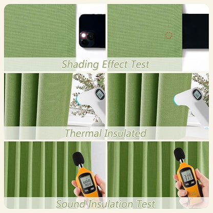 100% Blackout Curtains 84 Inch Length 2 Panels Set - Image 6