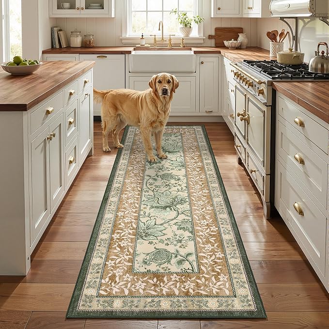 GarveeHome Terracotta Olive Sage Green 2x3 Door Mat Indoor Rugs - Image 4