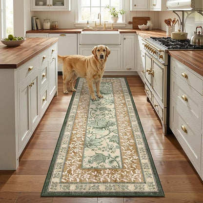GarveeHome Terracotta Olive Sage Green 2x3 Door Mat Indoor Rugs - Image 4