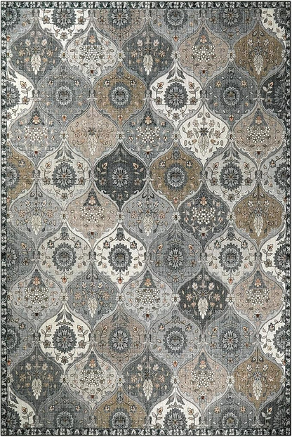 Lahome Moroccan Washable Area Rug 6x9, Large Living Room Rugs - Image 8