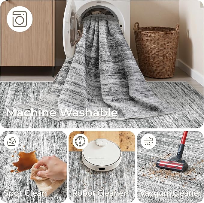 2x12 Runner Rug Non Slip, Washable Hallway Runner Rug, Laundry Room, Soft - Image 8