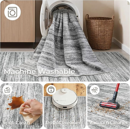 2x12 Runner Rug Non Slip, Washable Hallway Runner Rug, Laundry Room, Soft - Image 8