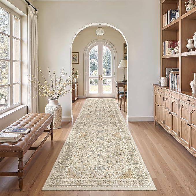Madane Hallway Runner Rug 2'6''x12' Kitchen Runners Vintage, Entryway and - Image 3