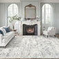 Soalmost 9x12 Area Rugs for Living Room Washable Rug Non-Slip Blue/Ivory | by Soalmost