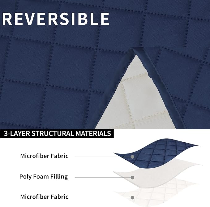 Easy-Going Loveseat Recliner Cover, Reversible Couch Cover - Image 5