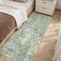 Soalmost Abstratc Runner Rug 2x5 Washable Kitchen Entry Runners Green/Ivory | by Soalmost