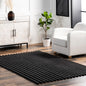 nuLOOM Kai Charcoal Striped Washable Area Rug by nuLOOM