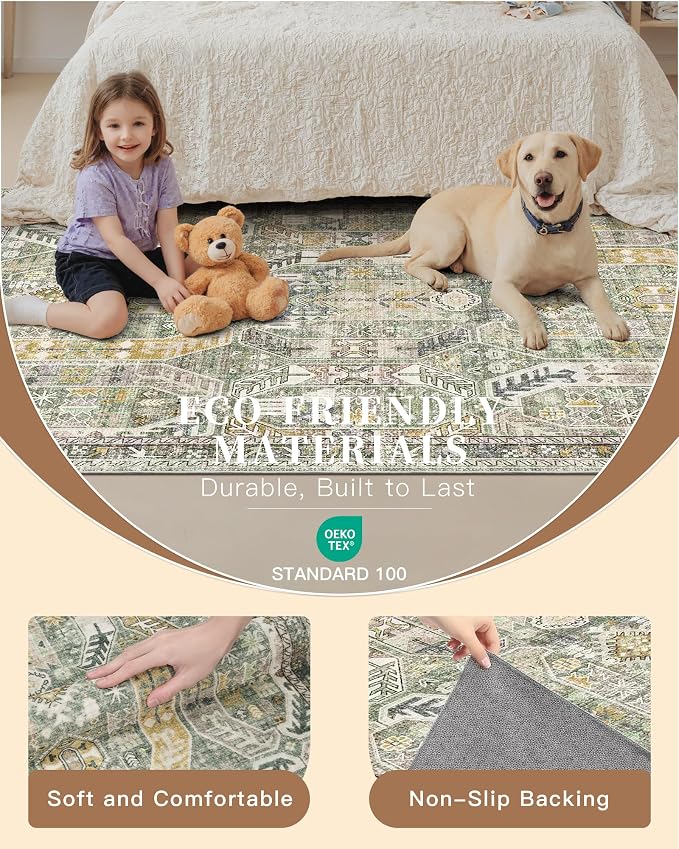 Madane Washable Runner Rug 2x6 Runners - Image 5