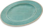 Carlisle FoodService Products Grove Reusable Plastic Plate Dinner Plate with Wide Rim for Home and Restaurant, Melamine, 11 Inches, Aqua, (Pack of 12)