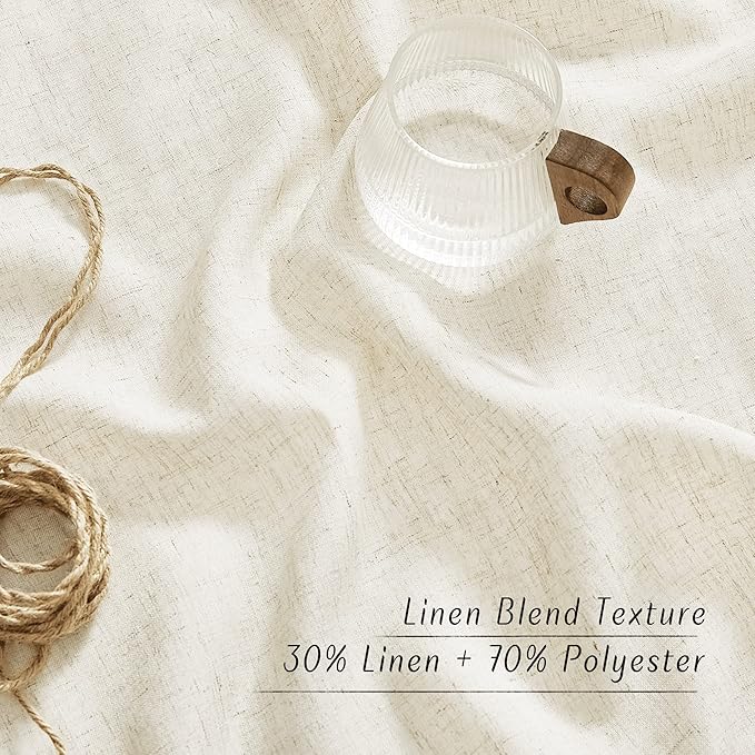 NICETOWN Linen Curtains 96 inches Long - Image 4