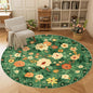 DUKINO 6ft Round Rug, Washable Circle Rug by DUKINO