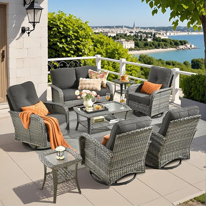 Weaxty 8 Pieces Outdoor Patio Furniture Sets by Eco-ChicLivingBeautifullyAffordable