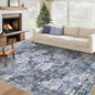 Area Rug 6x9 Washable Rug, Vintage Boho Medallion Rugs Non-Slip Soft Low Pile by VECARF