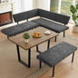 HIPIHOM 3-Piece Corner Dining Table Set by HIPIHOM