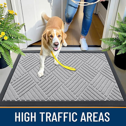 OLANLY Front Door Mat Outside Entrance 35x23, Waterproof Heavy-Duty Doormat | - Image 6