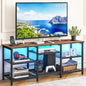 YGEOMER TV Stand for Living Room TVs Up to 55 Inches, Entertainment Center by YGEOMER