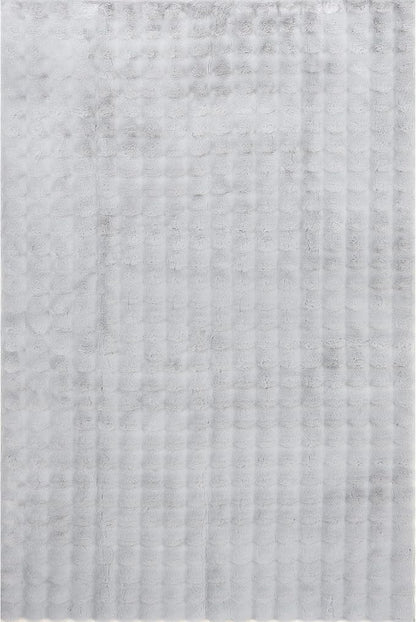 nuLOOM Jeni Silver Checkered Washable Area Rug - Image 6